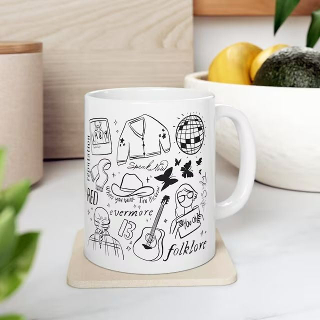 Custom Art Mug β Printed with Famous Paintings, Doodle Art or Your Own Artwork