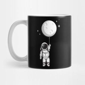 Custom Space & Astronaut Mug โ Personalized with Name or Photo